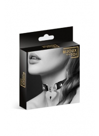 Черный чокер с замком в форме сердца - Bijoux Pour Toi - купить с доставкой в Новочебоксарске