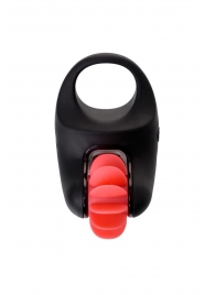 Чёрно-красное эрекционное виброкольцо Erotist - Erotist Adult Toys - в Новочебоксарске купить с доставкой
