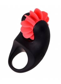 Чёрно-красное эрекционное виброкольцо Erotist - Erotist Adult Toys - в Новочебоксарске купить с доставкой