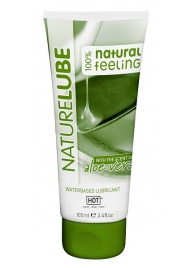 Лубрикант на водной основе NatureLube с алоэ вера - 100 мл. - HOT - купить с доставкой в Новочебоксарске