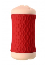 Двухсторонний мастурбатор JOS  NADIN в красном цилиндре - JOS - в Новочебоксарске купить с доставкой