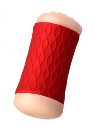 Двухсторонний мастурбатор JOS  NADIN в красном цилиндре - JOS - в Новочебоксарске купить с доставкой