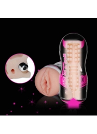 Мастурбатор-вагина Sex In A Can Vibra Vagina Tunnel - Lovetoy - в Новочебоксарске купить с доставкой