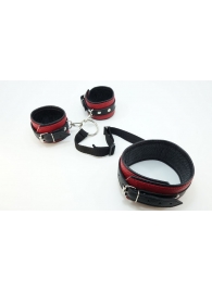 Кожаный БДСМ-набор - БДСМ Арсенал - купить с доставкой в Новочебоксарске