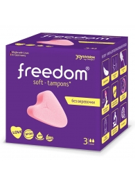 Женские гигиенические тампоны без веревочки FREEDOM mini - 3 шт. - Freedom - купить с доставкой в Новочебоксарске