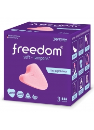 Женские гигиенические тампоны без веревочки FREEDOM normal - 3 шт. - Freedom - купить с доставкой в Новочебоксарске