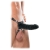 Чёрный полый страпон 7  Silicone Hollow Strap-On - 18 см. - Pipedream - купить с доставкой в Новочебоксарске