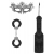 Черный игровой набор Introductory Bondage Kit №4 - Shots Media BV - купить с доставкой в Новочебоксарске