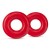 Набор из 2 красных эрекционных колец DONUT RINGS OVERSIZED - Blush Novelties - в Новочебоксарске купить с доставкой