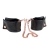 Черные мягкие наручники Entice French Cuffs с цепью - California Exotic Novelties - купить с доставкой в Новочебоксарске