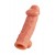 Телесная насадка на фаллос с отверстием для мошонки EXTREME SLEEVE - 17,6 см. - KOKOS - в Новочебоксарске купить с доставкой