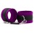 Фиолетово-черные наручники My rules на сцепке - БДСМ Арсенал - купить с доставкой в Новочебоксарске