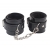 Черные оковы на ноги Obey Me Leather Ankle Cuffs - Chisa - купить с доставкой в Новочебоксарске