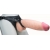 Телесный реалистичный фаллоимитатор на черных трусиках Real Big Strap-On - 34,5 см. - LOVETOY (А-Полимер) - купить с доставкой в Новочебоксарске
