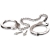 Металлические наручники Metal Leg Cuffs - Pipedream - купить с доставкой в Новочебоксарске