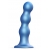 Голубая насадка Strap-On-Me Dildo Plug Balls size L - Strap-on-me - купить с доставкой в Новочебоксарске