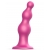 Розовая насадка Strap-On-Me Dildo Plug Beads size S - Strap-on-me - купить с доставкой в Новочебоксарске