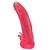 Розовая насадка для страпона с клиторальными лепестками - 18,5 см. - LOVETOY (А-Полимер) - купить с доставкой в Новочебоксарске