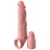 Телесная насадка-удлинитель 2 Inch Silicone X-tension with Strap - 20,3 см. - Pipedream - в Новочебоксарске купить с доставкой