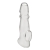 Прозрачная насадка для пениса Girthy Penis Enhancing Sleeve Extension - 17,1 см. - BlueLine - в Новочебоксарске купить с доставкой