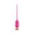 Розовый тонкий стимулятор Nipple Vibrator - 23 см. - I-MOON - купить с доставкой в Новочебоксарске