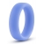Голубое люминесцентное кольцо Silicone Glo Cock Ring - Blush Novelties - в Новочебоксарске купить с доставкой