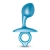 Голубая анальная пробка для массажа простаты Bulb Silicone Prostate Plug - 10,7 см. - b-Vibe - в Новочебоксарске купить с доставкой