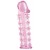 Розовая насадка на пенис с шипами - 12,5 см. - A-toys - в Новочебоксарске купить с доставкой