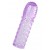 Фиолетовая рельефная насадка на пенис - 13,5 см. - A-toys - в Новочебоксарске купить с доставкой