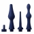 Набор из 3 универсальных насадок для анального душа Universal 3 Piece Silicone Enema Attachment Set - XR Brands - купить с доставкой в Новочебоксарске