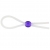 Прозрачное лассо с фиолетовой бусиной SILICONE COCK RING WITH BEAD LAVENDER - NMC - в Новочебоксарске купить с доставкой