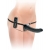 Черный страпон с вагинальной пробкой Deluxe Vibrating Penetrix Strap-On - 19 см. - Pipedream - купить с доставкой в Новочебоксарске
