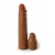 Коричневая насадка на член 2  Silicone X-tension - 20,3 см. - Pipedream - в Новочебоксарске купить с доставкой