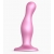 Розовая насадка Strap-On-Me Dildo Plug Curvy size M - Strap-on-me - купить с доставкой в Новочебоксарске