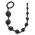 Чёрная анальная цепочка Long Pleasure Chain - 35 см. - Lola Games