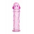 Гладкая розовая насадка с усиками под головкой - 12,5 см. - Toyfa Basic - в Новочебоксарске купить с доставкой