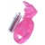 Розовая вибронасадка со стимулятор клитора   Язычок - Toyfa Basic - в Новочебоксарске купить с доставкой