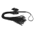 Чёрная плётка Lilly Whip Bijoux - Bijoux Indiscrets - купить с доставкой в Новочебоксарске