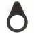 Чёрное эрекционное кольцо LIT-UP SILICONE STIMU RING 1 BLACK - Dream Toys - в Новочебоксарске купить с доставкой