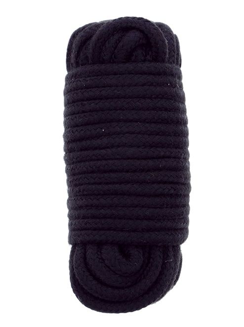 Черная веревка для связывания BONDX LOVE ROPE - 10 м. - Dream Toys - купить с доставкой в Новочебоксарске