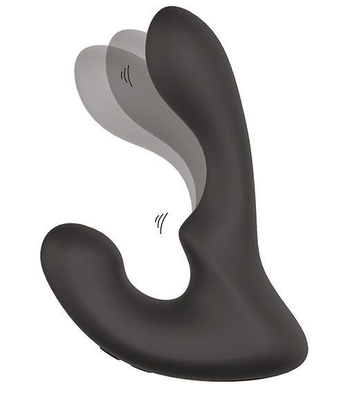 Чёрный массажер простаты с 2 моторами BOOTY ROCKER - Dream Toys - в Новочебоксарске купить с доставкой