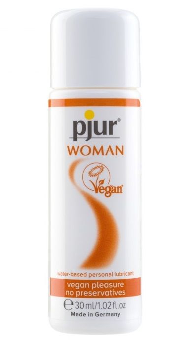 Лубрикант pjur WOMAN Vegan на водной основе - 30 мл. - Pjur - купить с доставкой в Новочебоксарске