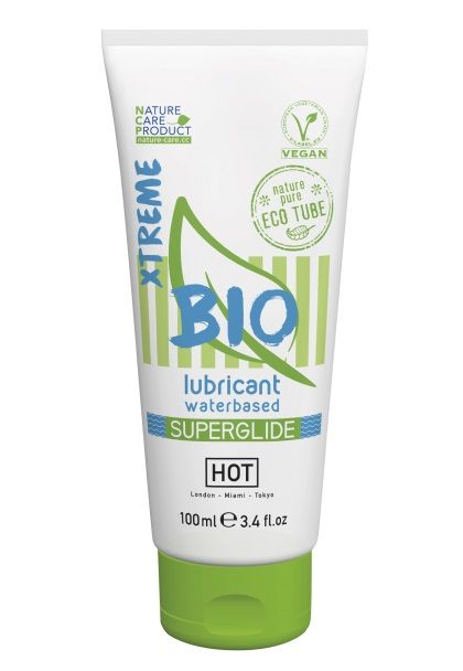 Интимный увлажняющий гель BIO SuperGlide Xtreme - 100 мл. - HOT - купить с доставкой в Новочебоксарске