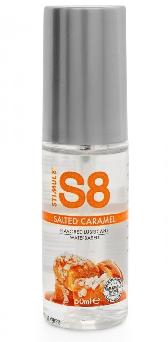 Лубрикант S8 Flavored Lube со вкусом солёной карамели - 50 мл. - Stimul8 - купить с доставкой в Новочебоксарске