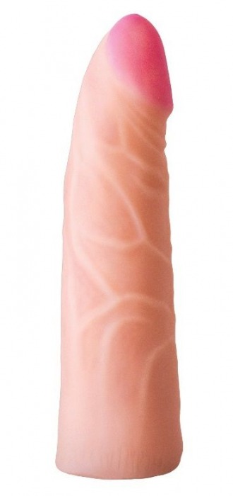 Фаллическая насадка на трусики харнесс - 17,5 см. - LOVETOY (А-Полимер) - купить с доставкой в Новочебоксарске