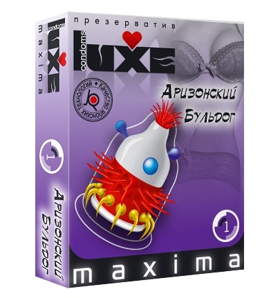 Презерватив LUXE Maxima  Аризонский Бульдог  - 1 шт. - Luxe - купить с доставкой в Новочебоксарске