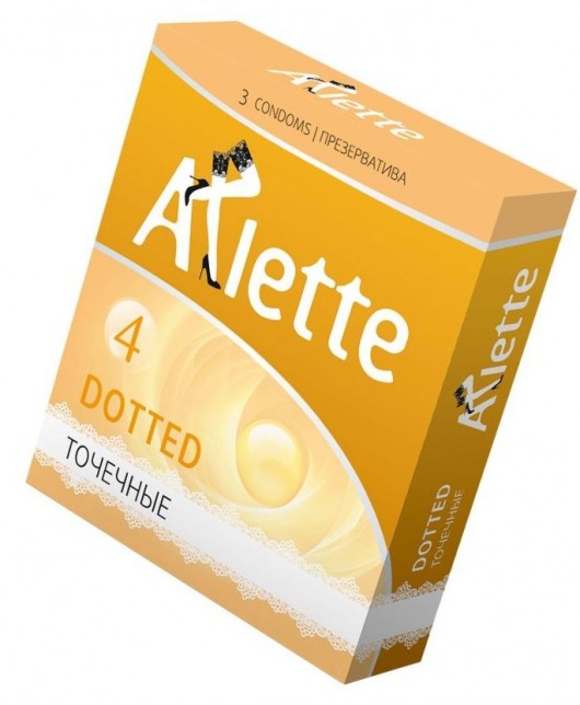 Презервативы Arlette Dotted с точечной текстурой - 3 шт. - Arlette - купить с доставкой в Новочебоксарске