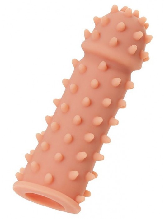 Телесная реалистичная насадка KOKOS Extreme Sleeve 03 с дополнительной стимуляцией - 12,7 см. - KOKOS - в Новочебоксарске купить с доставкой