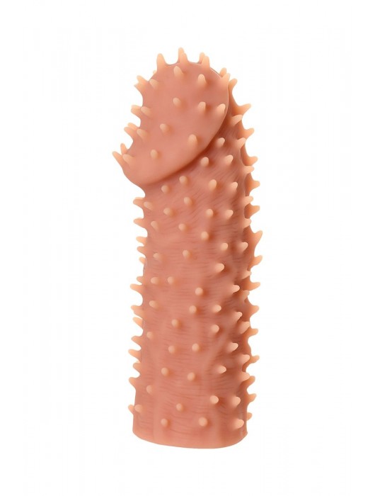 Телесная реалистичная насадка KOKOS Extreme Sleeve 07 с дополнительной стимуляцией - 12,7 см. - KOKOS - в Новочебоксарске купить с доставкой