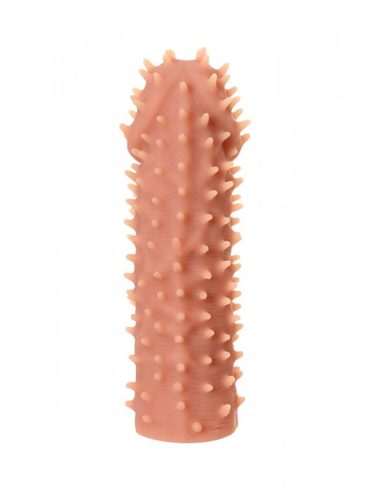 Телесная реалистичная насадка KOKOS Extreme Sleeve 07 с дополнительной стимуляцией - 12,7 см. - KOKOS - в Новочебоксарске купить с доставкой